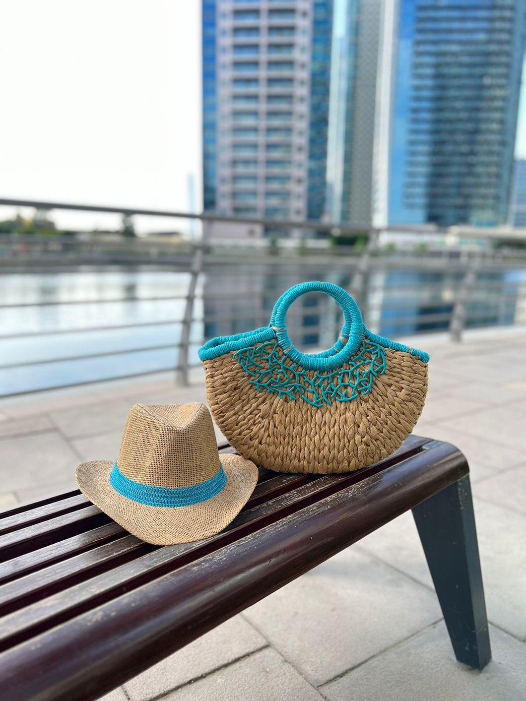 Straw Basket and Hat