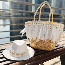 Load image into Gallery viewer, Straw Basket &amp; Hat
