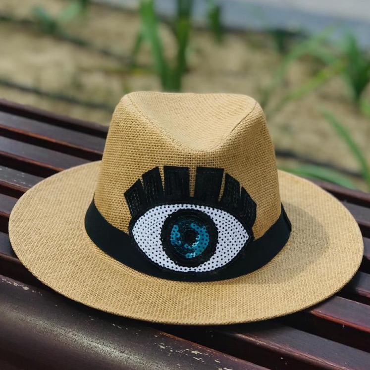 Evil eye sequins Hat