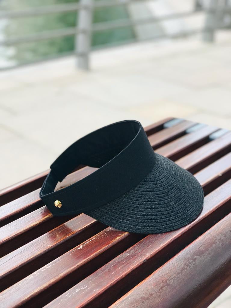 Black visor hat